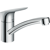 Смеситель для кухонной мойки hansgrohe Logis M31 120, CoolStart, EcoSmart 71837000, хром