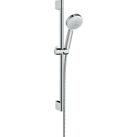 Душевой гарнитур hansgrohe Crometta 100 4jet Vario со штангой 65 см 26651400, белый/хром