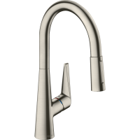 Смеситель для кухонной мойки hansgrohe Talis M51 200, с вытяжным душем 2jet, под сталь