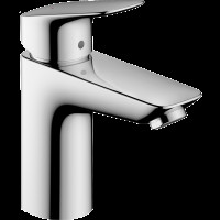Смеситель для раковины hansgrohe Logis 100, со сливным гарнитуром 71100000, хром