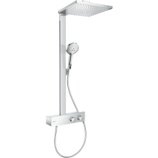 Душевая система hansgrohe Raindance E 300 1jet EcoSmart с термостатом ShowerTablet 350 27362000, хром