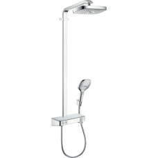 Душевая система hansgrohe Raindance Select E 300 2jet EcoSmart с термостатом ShowerTablet Select 300 27283000, хром