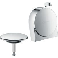 Внешняя часть излива на ванну с набором для слива и перелива Hansgrohe