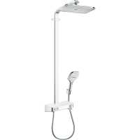 Душевая система hansgrohe Raindance E 360 1jet с термостатом ShowerTablet Select 300 27288400, белый/хром