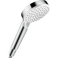 Ручной душ hansgrohe Crometta 100 2jet Vario Green 26336400, белый/хром