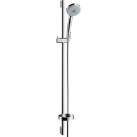 Душевой гарнитур hansgrohe Croma 100 3jet Multi со штангой 90 см и мыльницей, хром