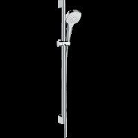 Душевой гарнитур hansgrohe Croma Select E 110 3jet Vario со штангой 90 см 26592400, белый/хром