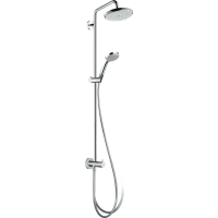 Душевая система hansgrohe Croma 220 1jet Reno с переключателем потоков 27224000, хром