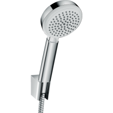 Душевой набор hansgrohe Crometta 100 4jet Vario с держателем и шлангом 125 см 26666400, белый/хром