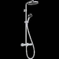 Душевая система hansgrohe Activera S Showerpipe 240 1jet EcoSmart+ с термостатом Ecostat Fine Varia, 28083000, хром