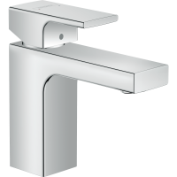Смеситель для раковины hansgrohe Vernis Shape 100, с металлическим сливным гарнитуром 71568000, хром