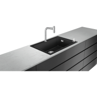 Кухонная комбинация hansgrohe C51-F660-07 врезная 43218000, черный графит
