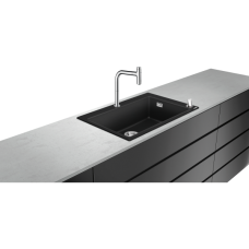 Кухонная комбинация hansgrohe C51-F660-07 врезная 43218000, черный графит