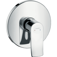 Внешняя часть смесителя для душа hansgrohe Metris скрытого монтажа, хром