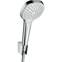 Душевой набор hansgrohe Croma Select E 110 3jet Vario с держателем и шлангом 125 см, белый/хром