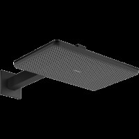 Верхний душ hansgrohe Raindance Alive Q 2jet с душевым кронштейном, 24550670, матовый черный