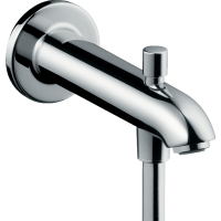 Излив для ванны hansgrohe с переключателем на душ 13424000, хром