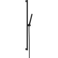 Душевой гарнитур hansgrohe Pulsify S 100 1jet EcoSmart со штангой 90 см, 24382670, матовый черный