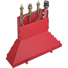 Встраиваемая часть двухвентильного смесителя на край ванны на 4 отверстия hansgrohe Secubox 13444180