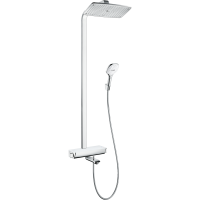 Душевая система hansgrohe Raindance E 360 1jet с термостатом для ванны, белый/хром