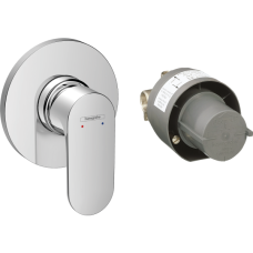 Смеситель для душа hansgrohe Rebris S, скрытого монтажа, в комплекте со скрытой частью