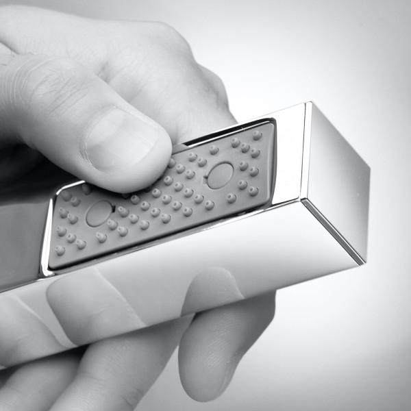 Bossini Cube душевой гарнитур, 1 режим струи черный матовый