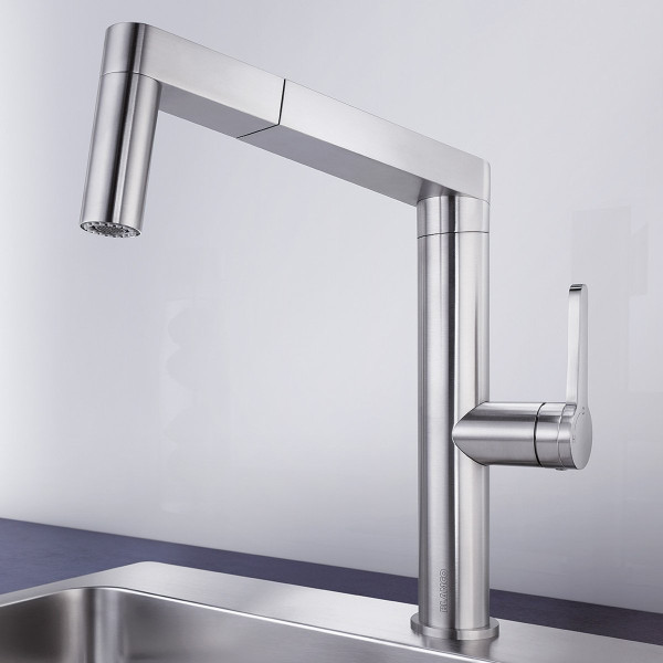 Blanco Panera Kuchenarmatur, ausziehbar, schwenkbar edelstahl geburstet
