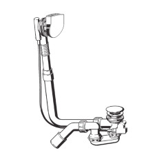 Bette Plus 5 Ab- & Uberlaufgarnitur Komplett-Set chrom