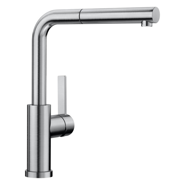 Blanco Lanora Kuchenarmatur, ausziehbar, schwenkbar, fur Vorfenstermontage edelstahl geburstet
