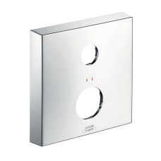 AXOR Verlangerungsrosette, eckig, 2-Loch, mit Rot-Blau-Markierung