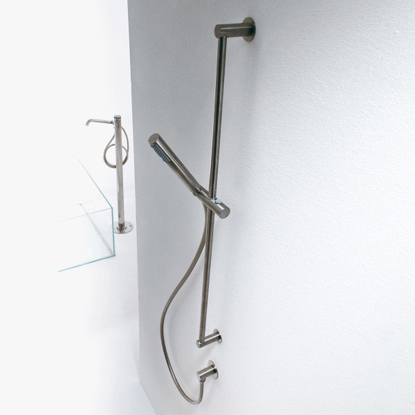 Bossini Inox Brausegarnitur, 1 Strahlart edelstahl geburstet