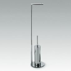 Decor Walther Straight WC-Burstengarnitur mit Papierhalter, chrom