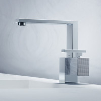 AXOR Edge смеситель для раковины 190 с EcoSmart, с verschliessbarem Ablaufventil Push-Open, хром