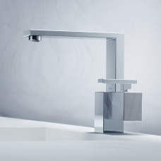 AXOR Edge Waschtischarmatur 190 mit EcoSmart, mit verschliessbarem Ablaufventil Push-Open, chrom