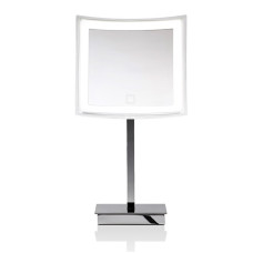 Decor Walther BS Kosmetikspiegel, mit Beleuchtung, Vergrosserung 5-fach batteriebetrieben, chrom
