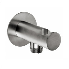 Bossini Inox Brausehalter mit Schlauchanschluss edelstahl geburstet