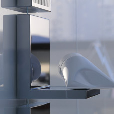 AXOR Starck ShowerCollection Duschablage abnehmbar, mit Wischer, zum Schrauben, chrom