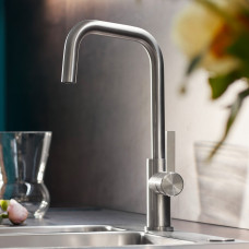 Blanco Jandora Kuchenarmatur, schwenkbar edelstahl geburstet